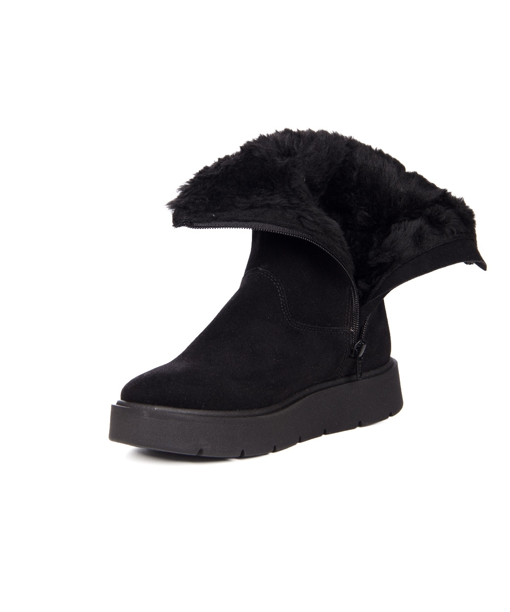 Bota Feminina Quiz Forrada Pelos Inverno Preto