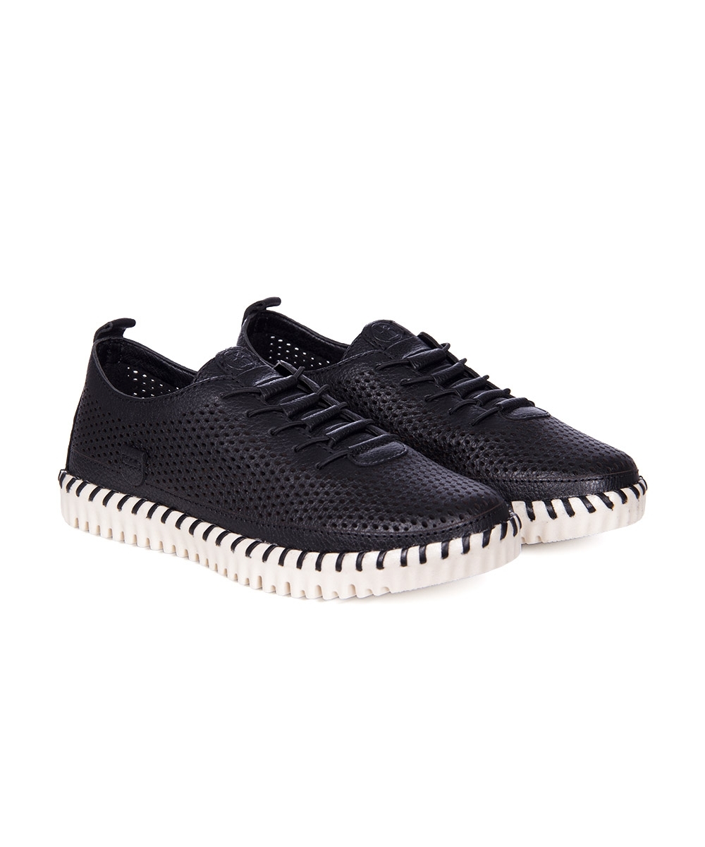 Tênis Feminino Bottero Twister Couro Preto
