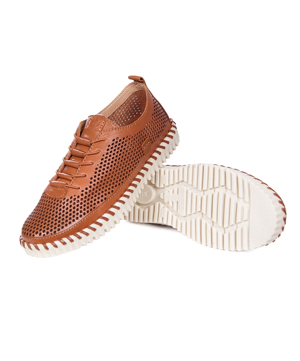 Tênis Feminino Bottero Twister Couro Caramelo