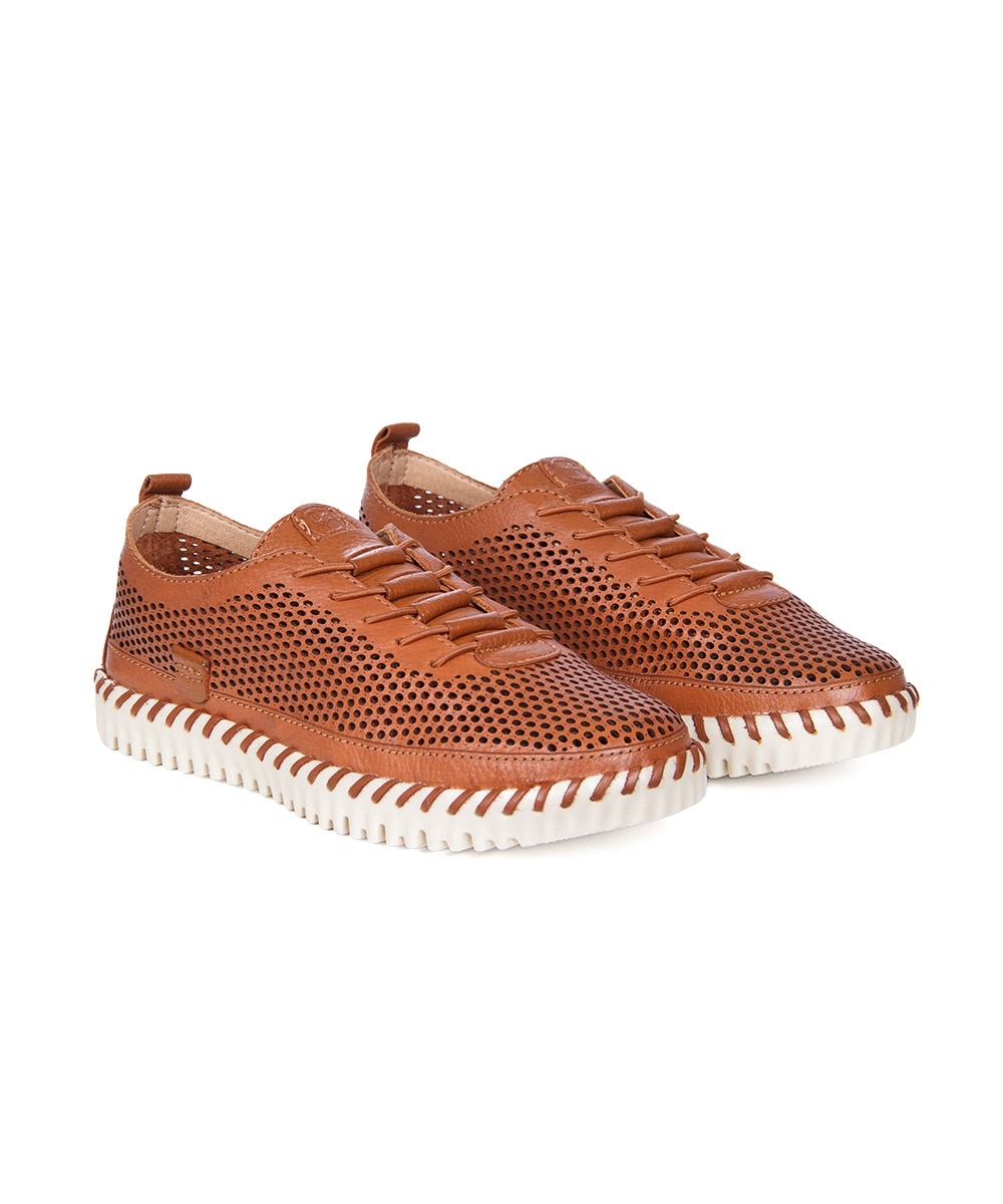 Tênis Feminino Bottero Twister Couro Caramelo