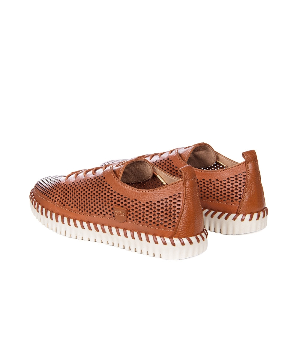 Tênis Feminino Bottero Twister Couro Caramelo