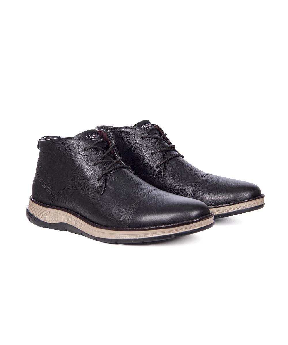 Bota Masculina Ferracini Fluence Couro Preto