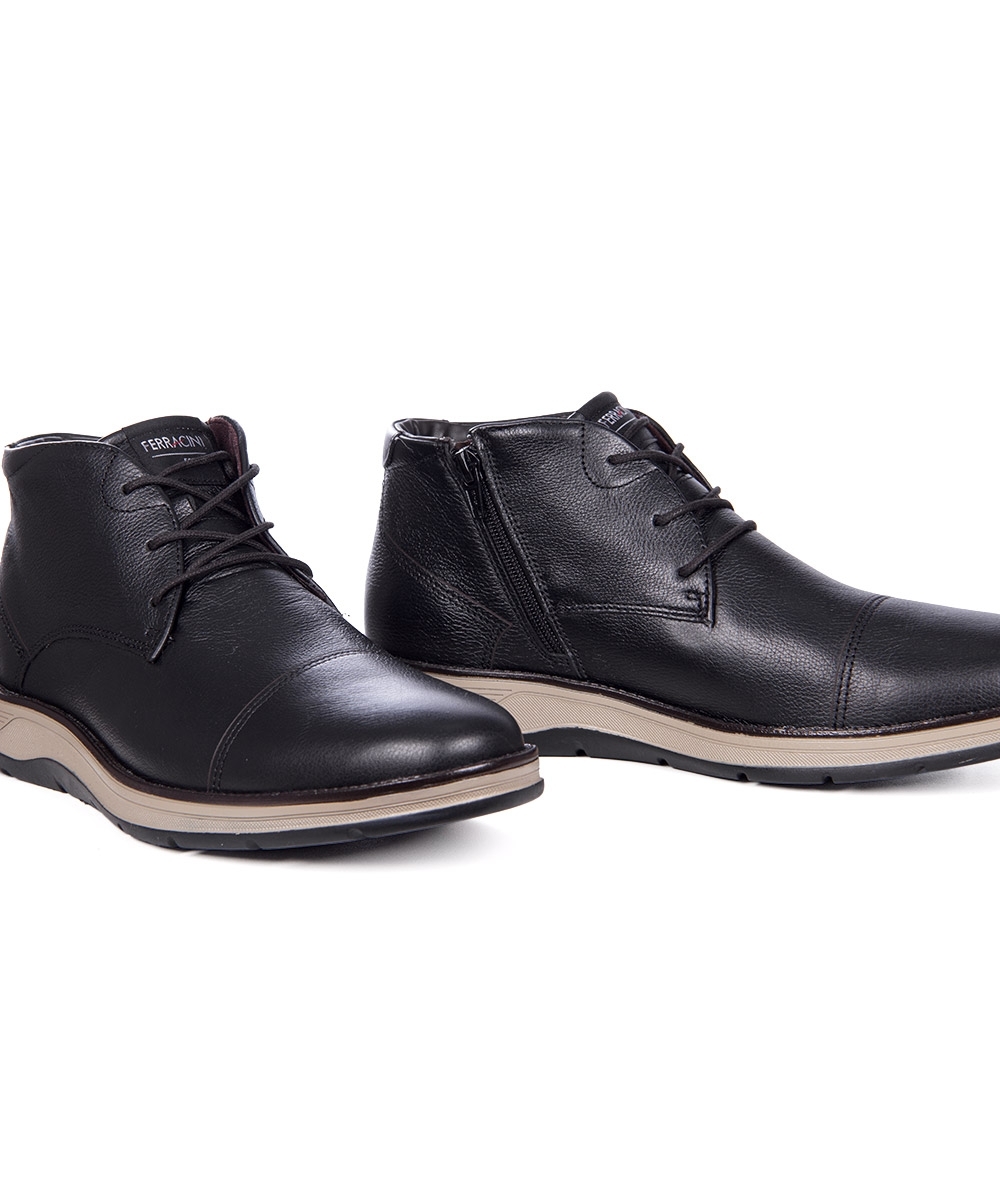 Bota Masculina Ferracini Fluence Couro Preto