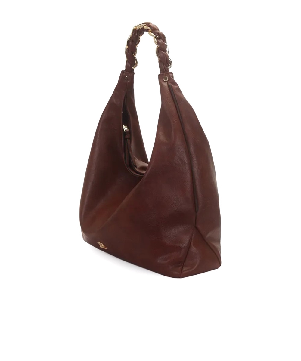 Bolsa Hobo Wj Grande Corrente Marrom