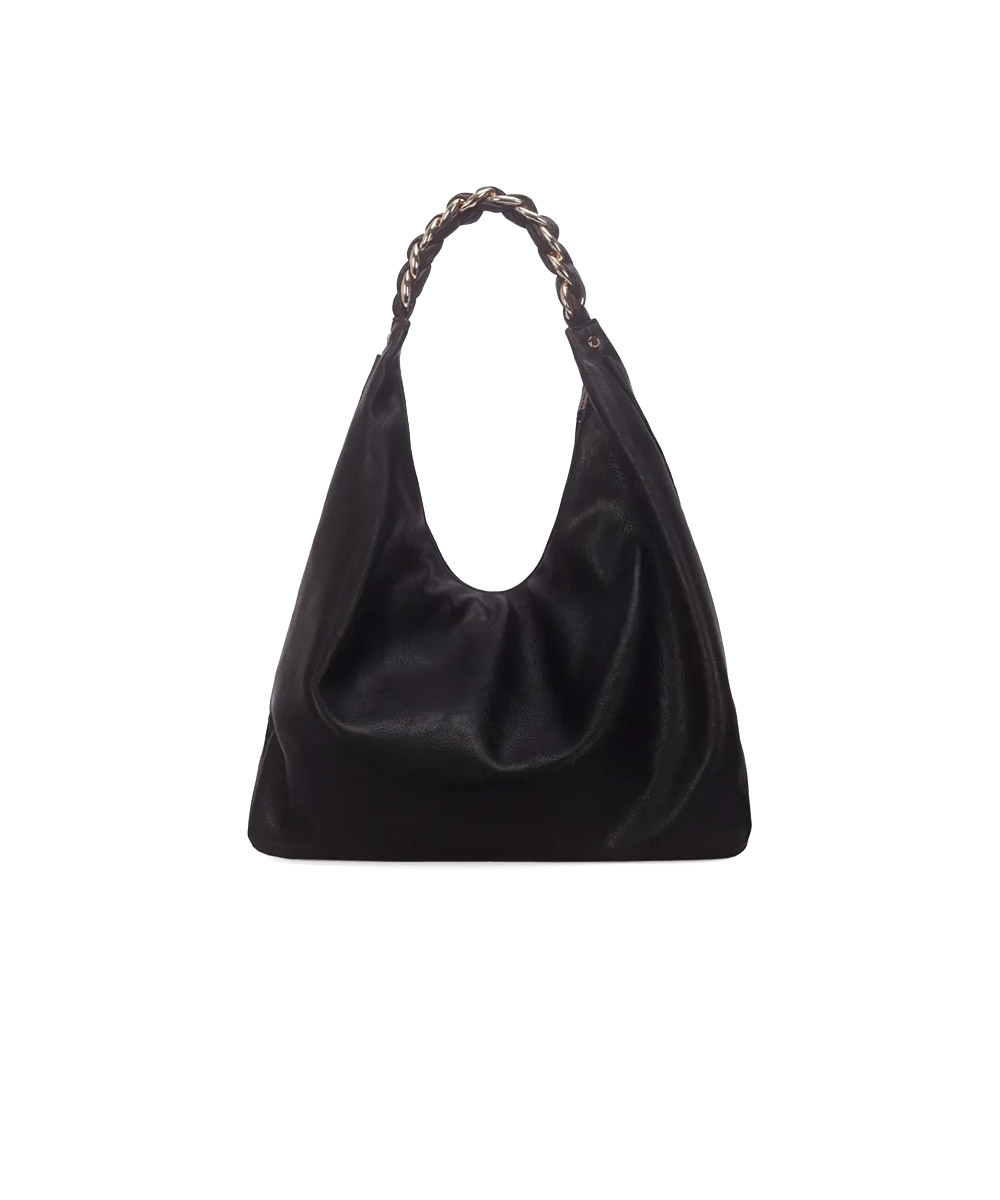Bolsa Hobo Wj Grande Corrente Preto