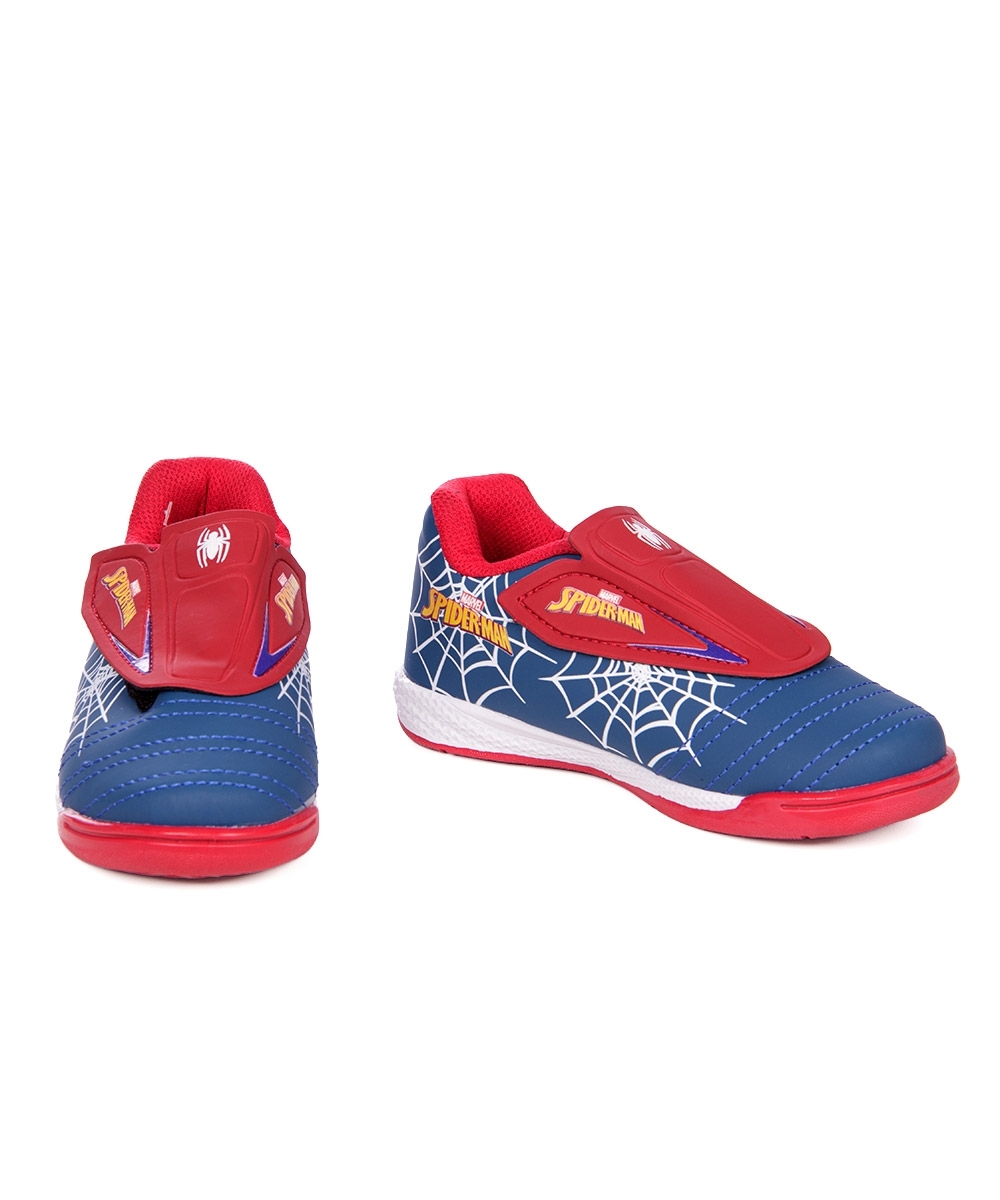 Chuteira Futsal Spider Man Infantil Azul