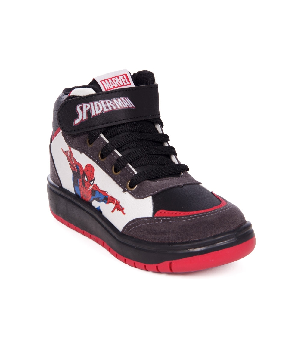 Tênis Infantil Spider Man Cano Alto Preto