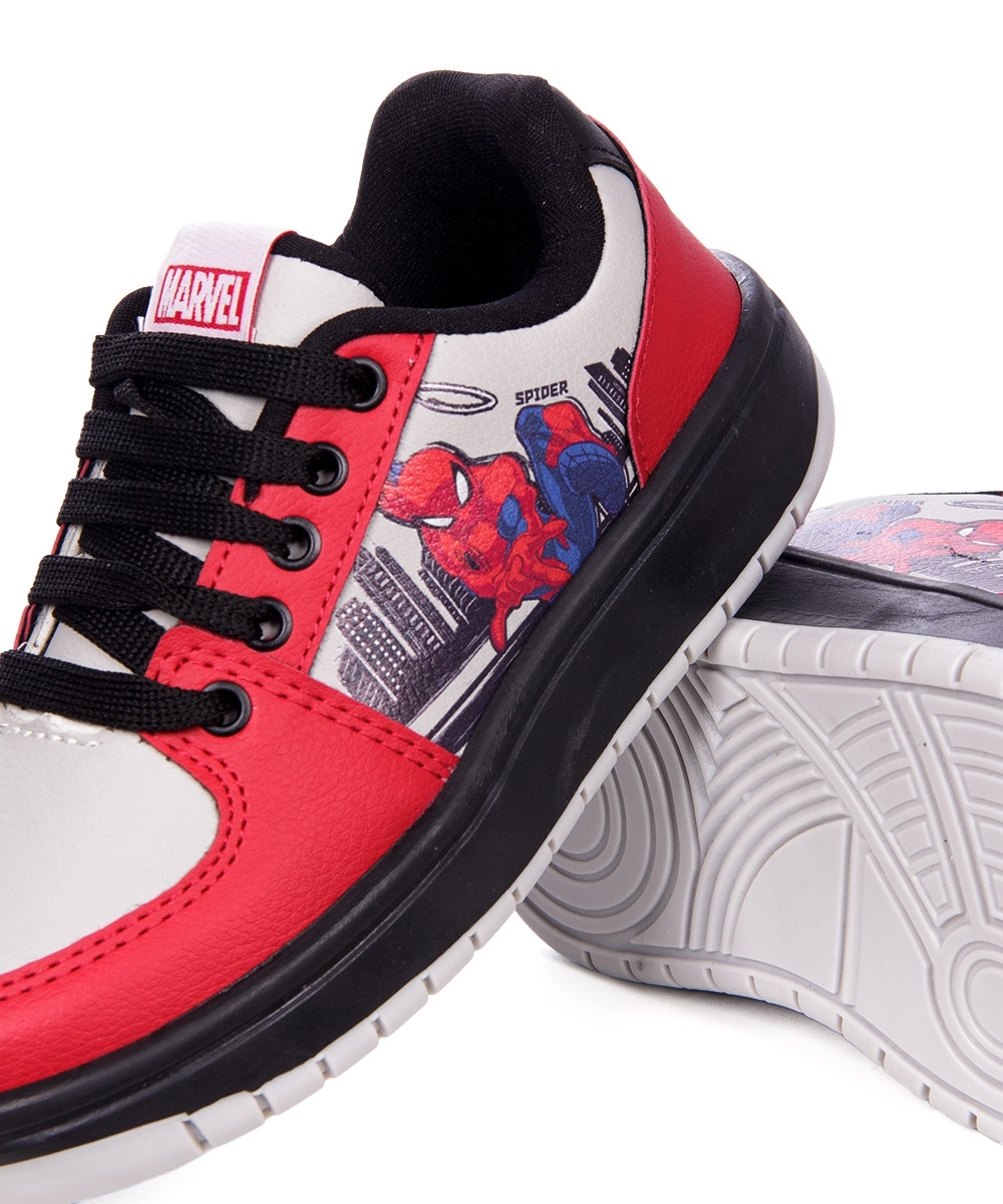 Tênis Infantil Spider Man Casual Vermelho
