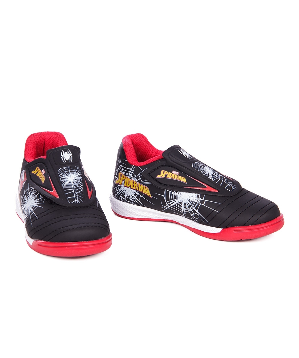 Tênis Chuteira Futsal Spider-man Infantil Preto