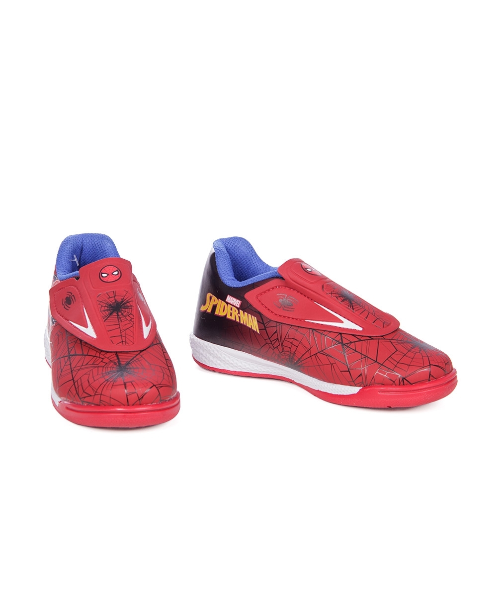 Chuteira Futsal Homem Aranha Infantil Vermelho