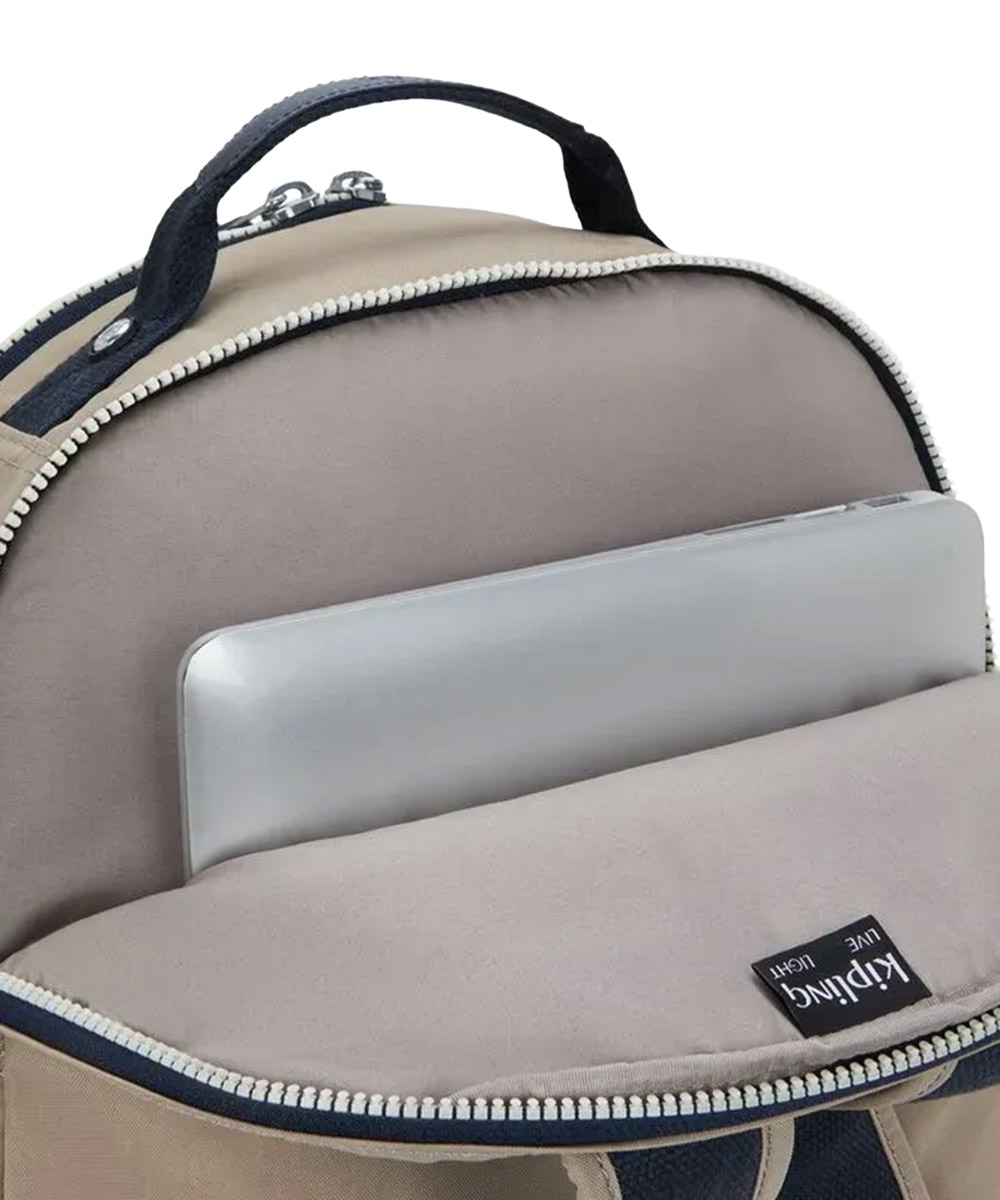 Mochila Kipling Seoul Lap Soft Taupe C Taupy