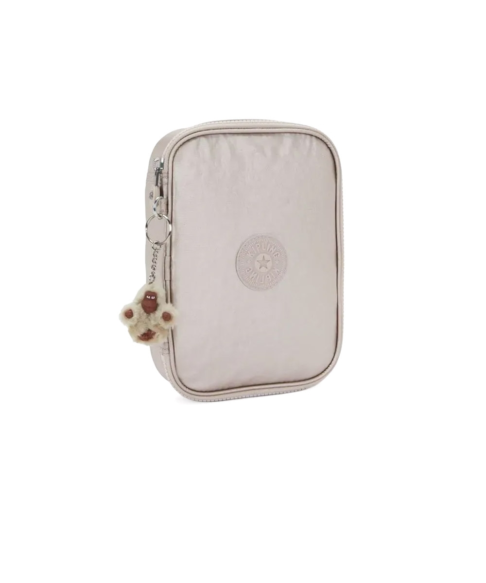 Estojo Kipling 100 Pens Metallic Glow Bege