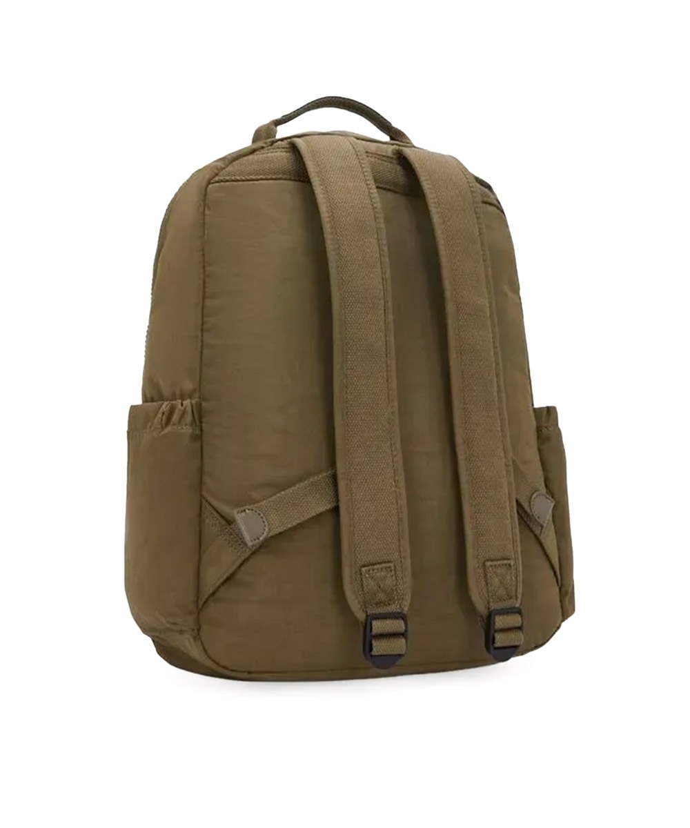 Mochila Kipling Seoul Smooth Khaki Marrom