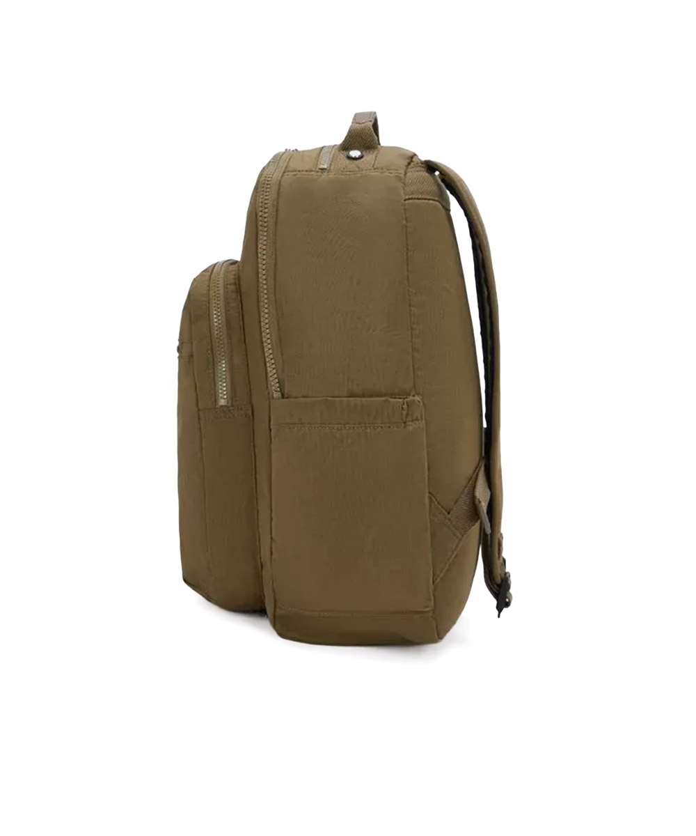 Mochila Kipling Seoul Smooth Khaki Marrom