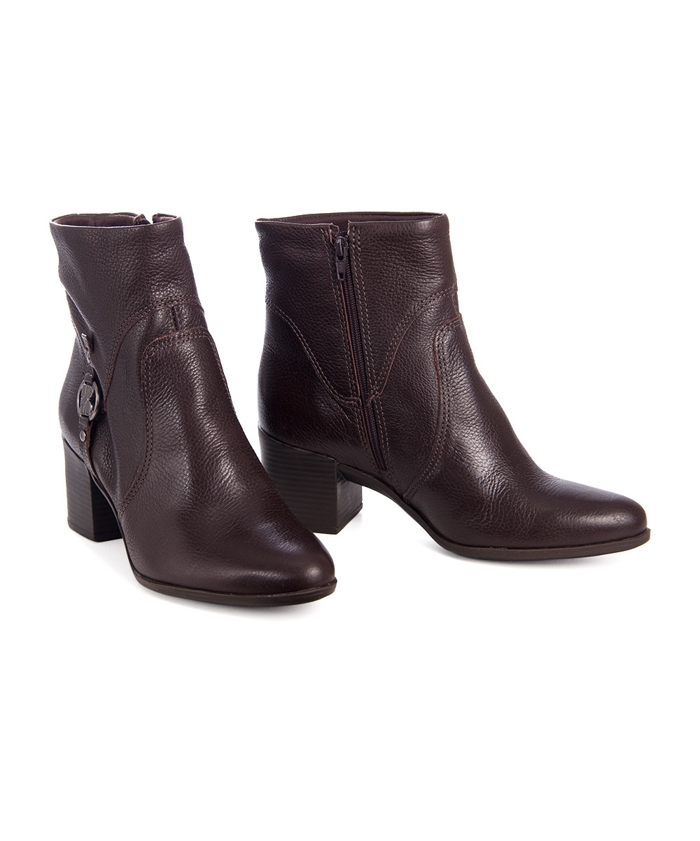 Bota Cano Curto Bottero Salto Médio Marrom