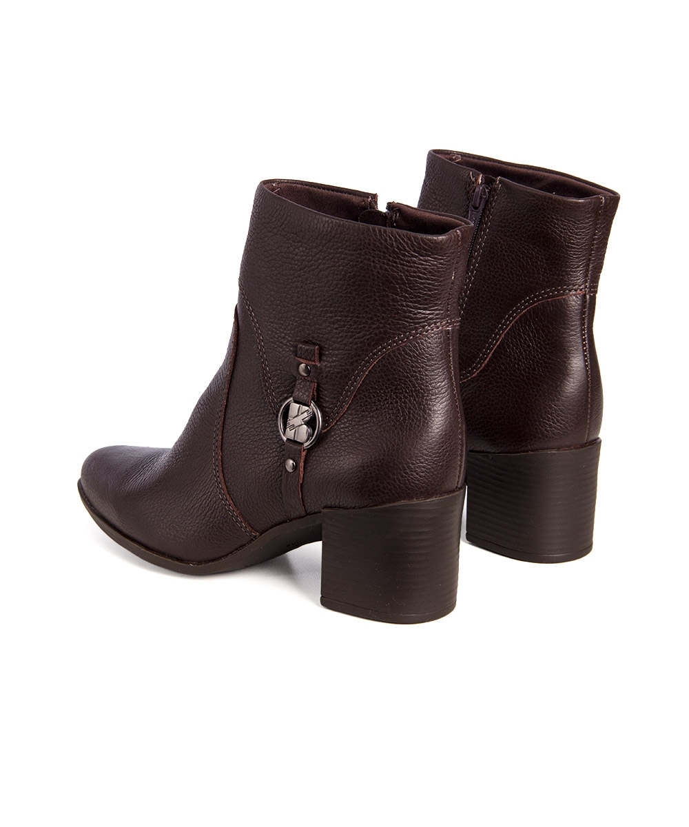 Bota Cano Curto Bottero Salto Médio Marrom