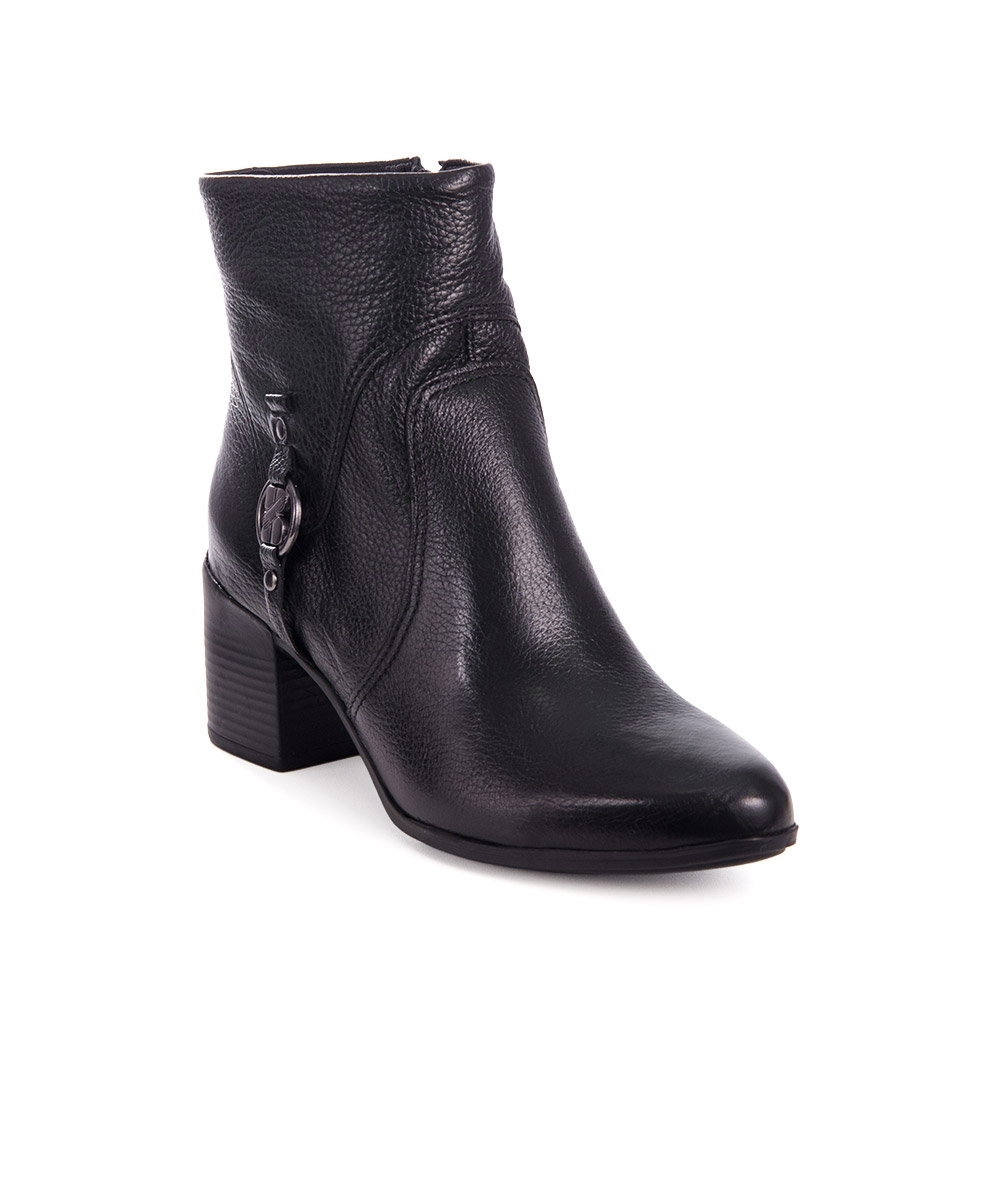Bota Cano Curto Bottero Salto Médio Preto