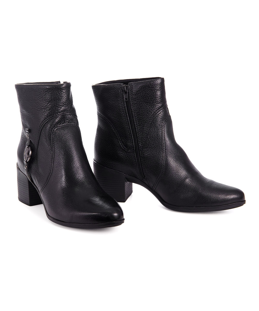 Bota Cano Curto Bottero Salto Médio Preto