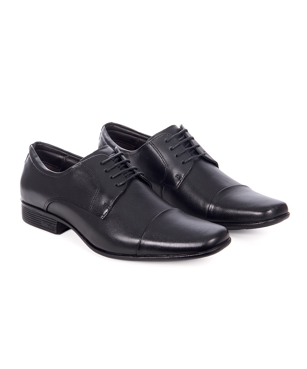 Sapato Masculino Jota Pe Social Couro Preto/preto