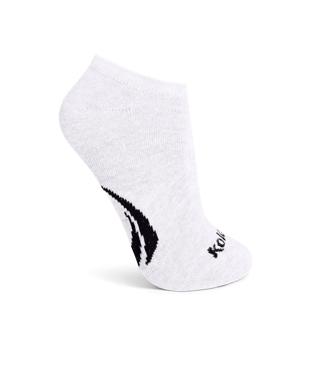 Meia Cano Invisível Kolosh 3 Pares Branco