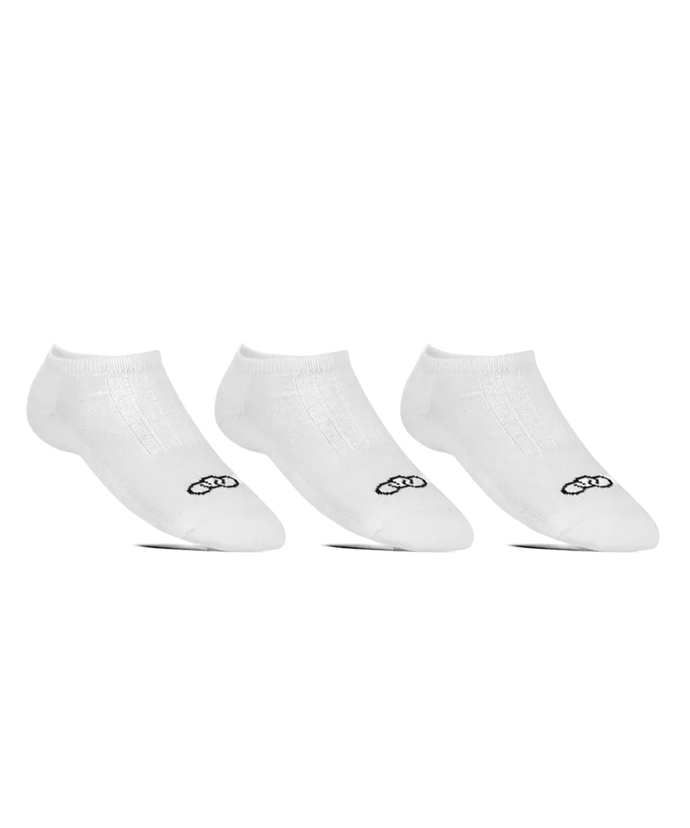 Meia Cano Invisível Olympikus 3 Pares Branco