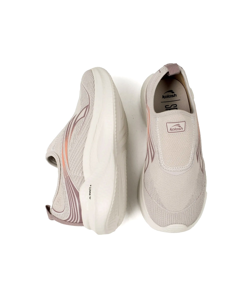 Tênis Feminino Kolosh Esportivo Slip On Cinza