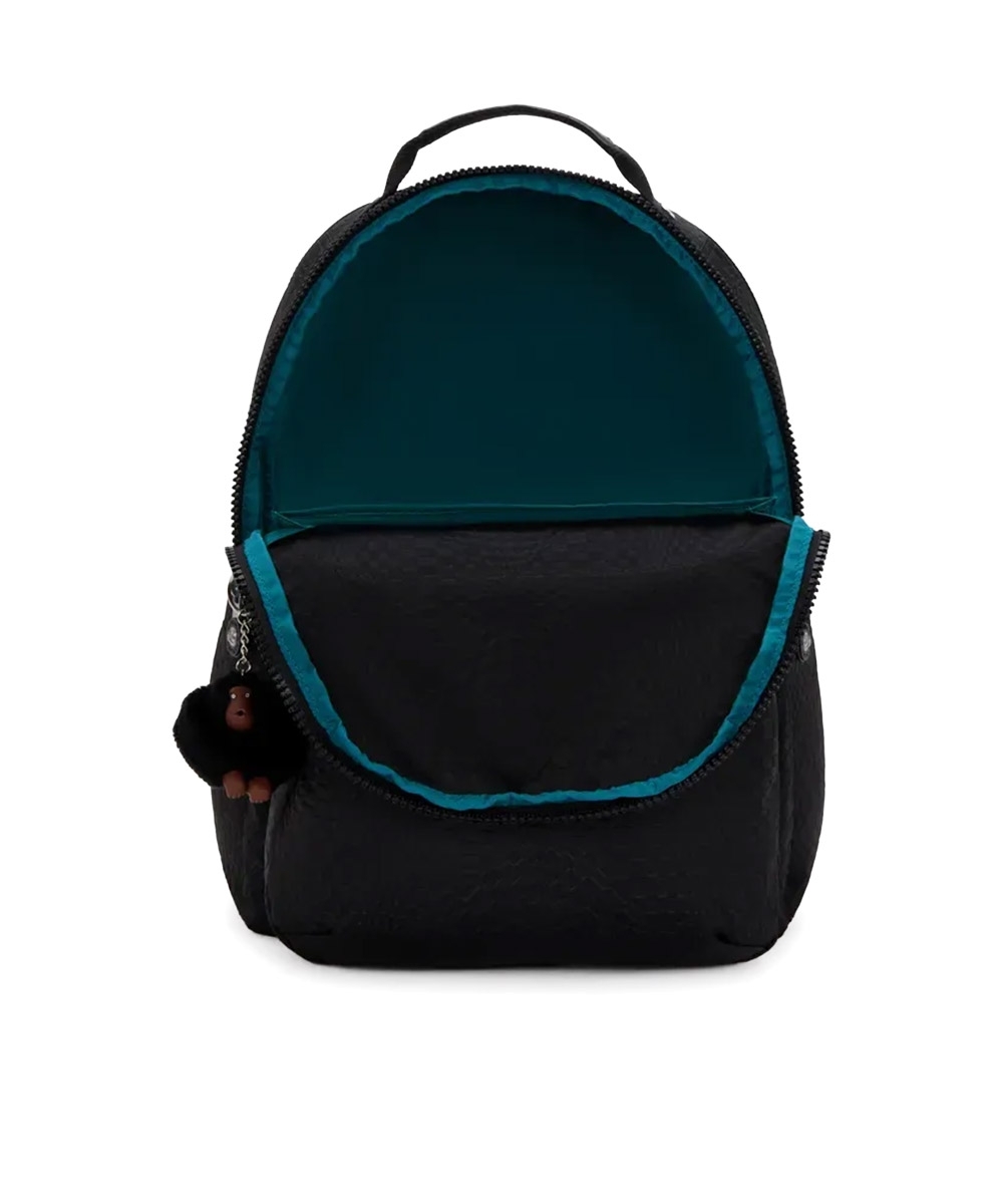 Mochila Kipling Seoul Lap Dimensional Emb Preto