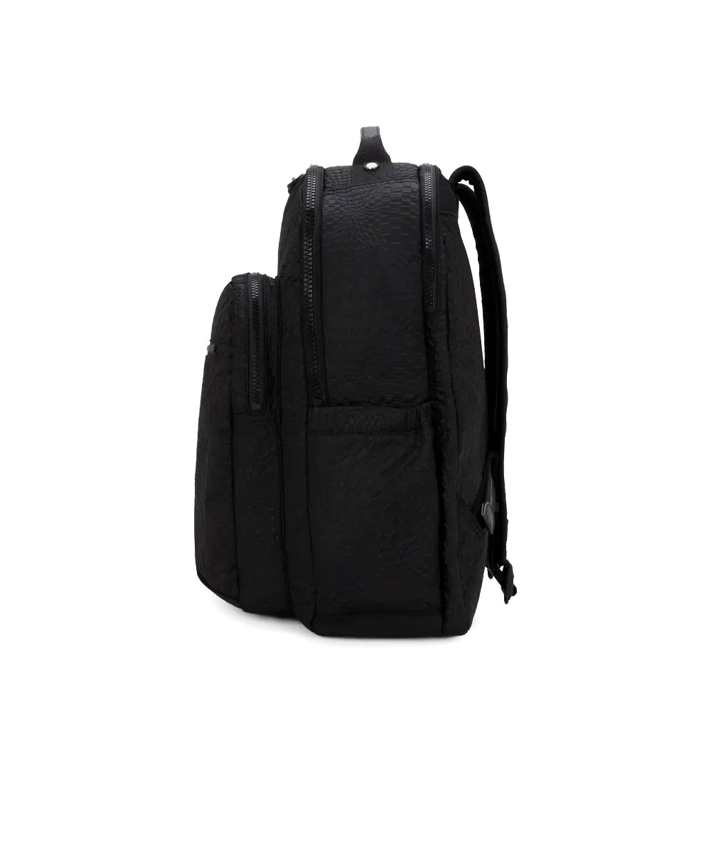 Mochila Kipling Seoul Lap Dimensional Emb Preto