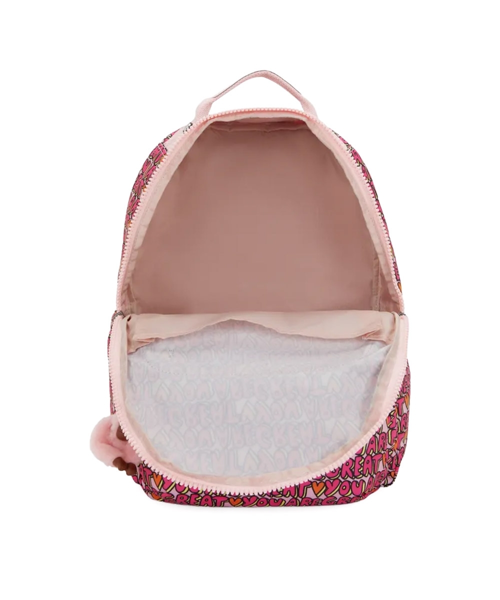 Mochila Kipling Seoul Lap U R Great Prt Pink