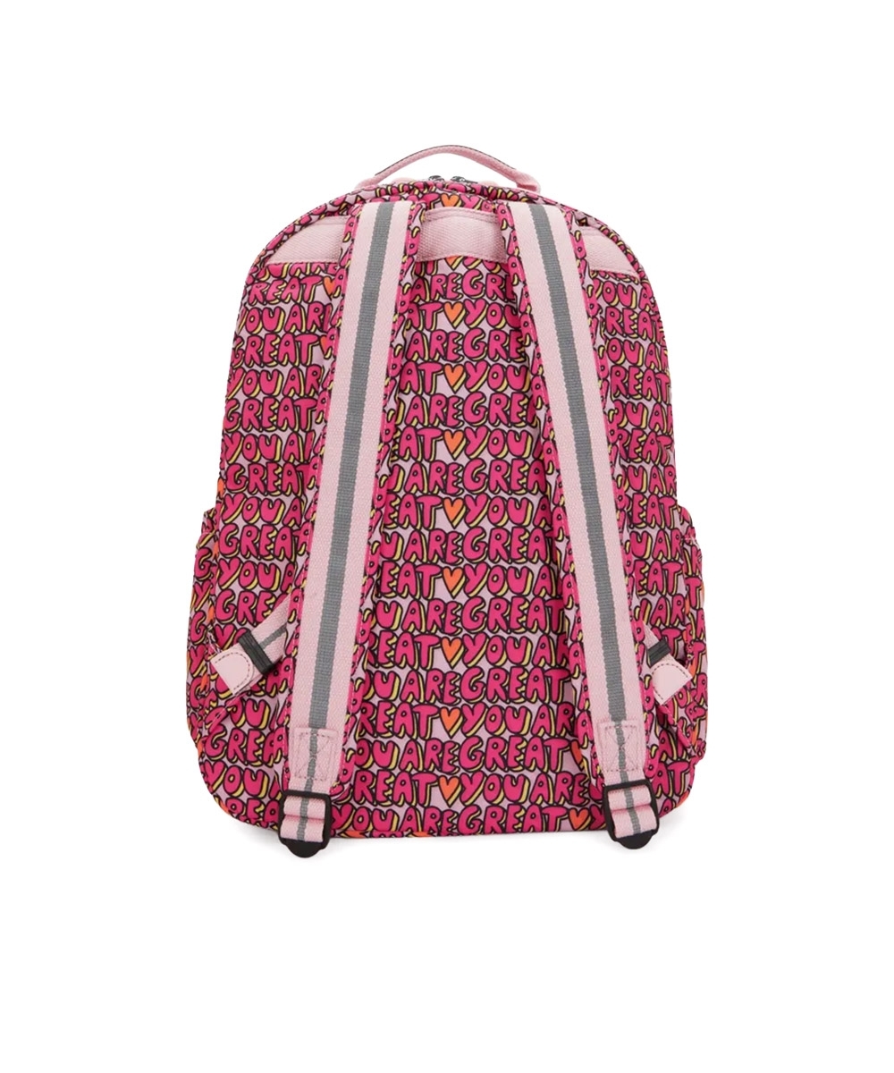 Mochila Kipling Seoul Lap U R Great Prt Pink