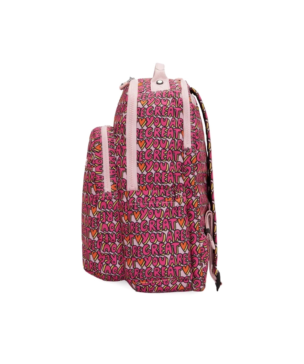 Mochila Kipling Seoul Lap U R Great Prt Pink