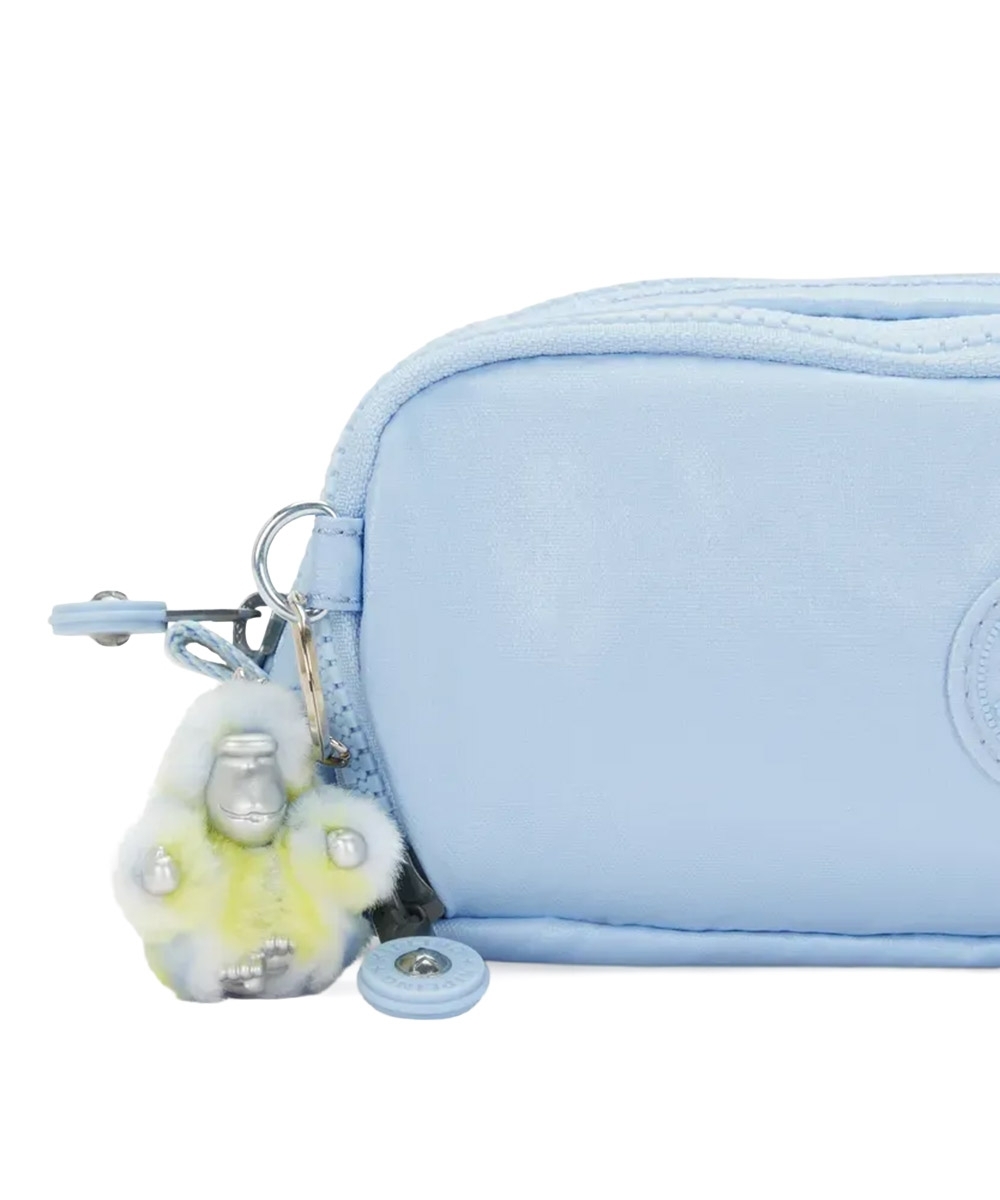 Estojo Kipling Gitroy Clear Sky Met Azul Claro