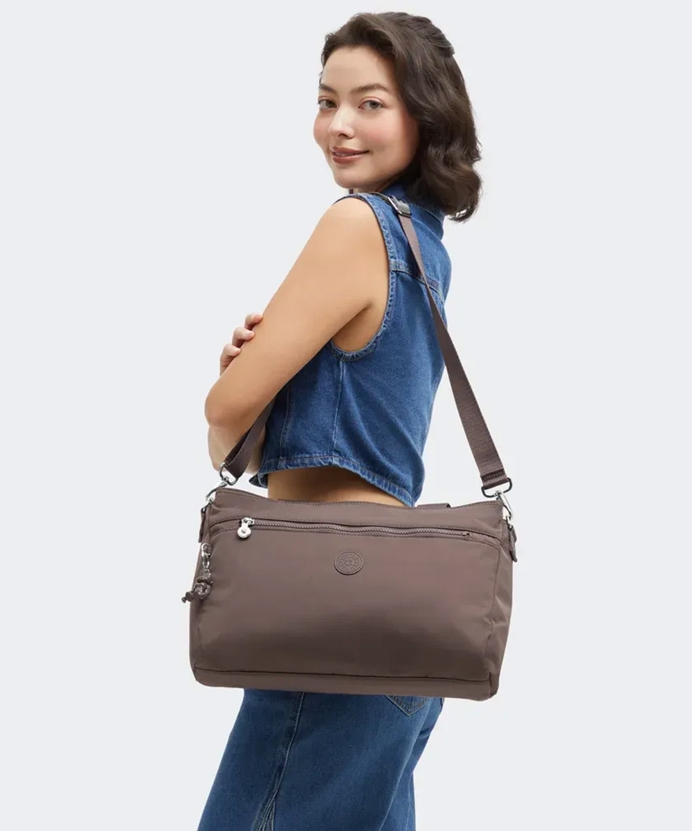 Bolsa Kipling Elysia Work S Boho Cedar Marrom