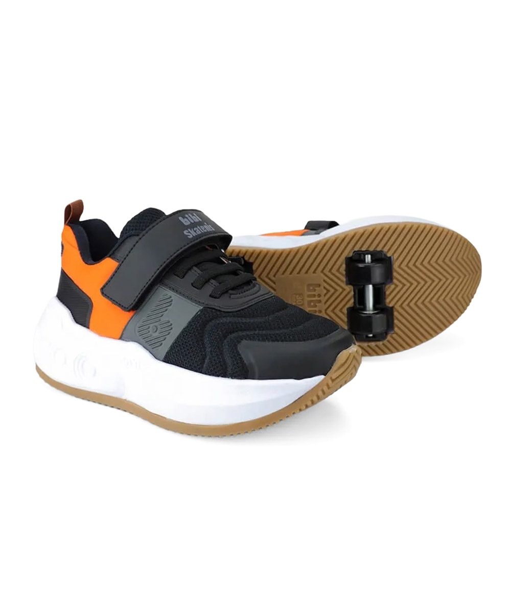 Tênis Infantil Bibi Com Rodinhas Skatenis Skts-01 Preto