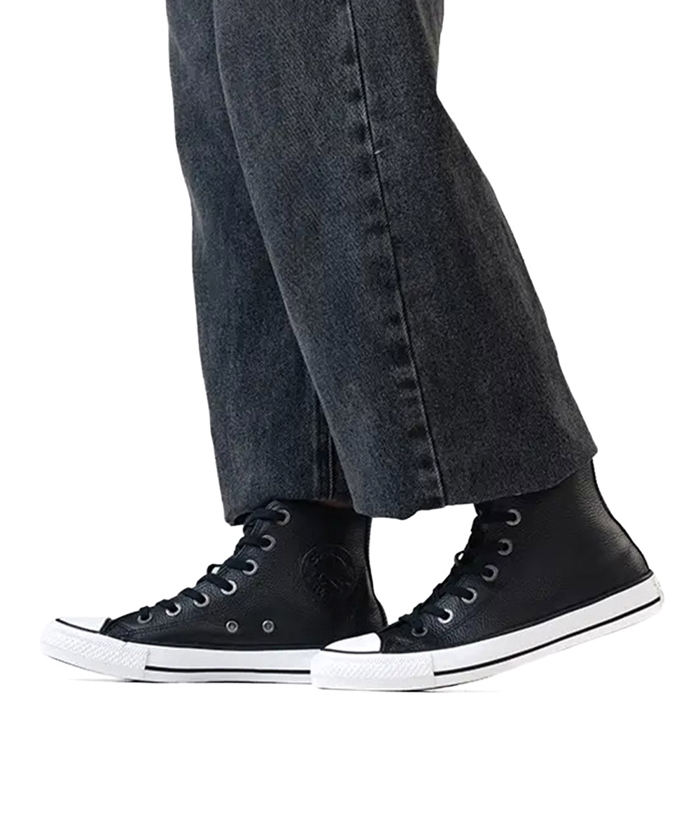 Tênis Cano Alto Chuck Taylor All Star Couro Preto