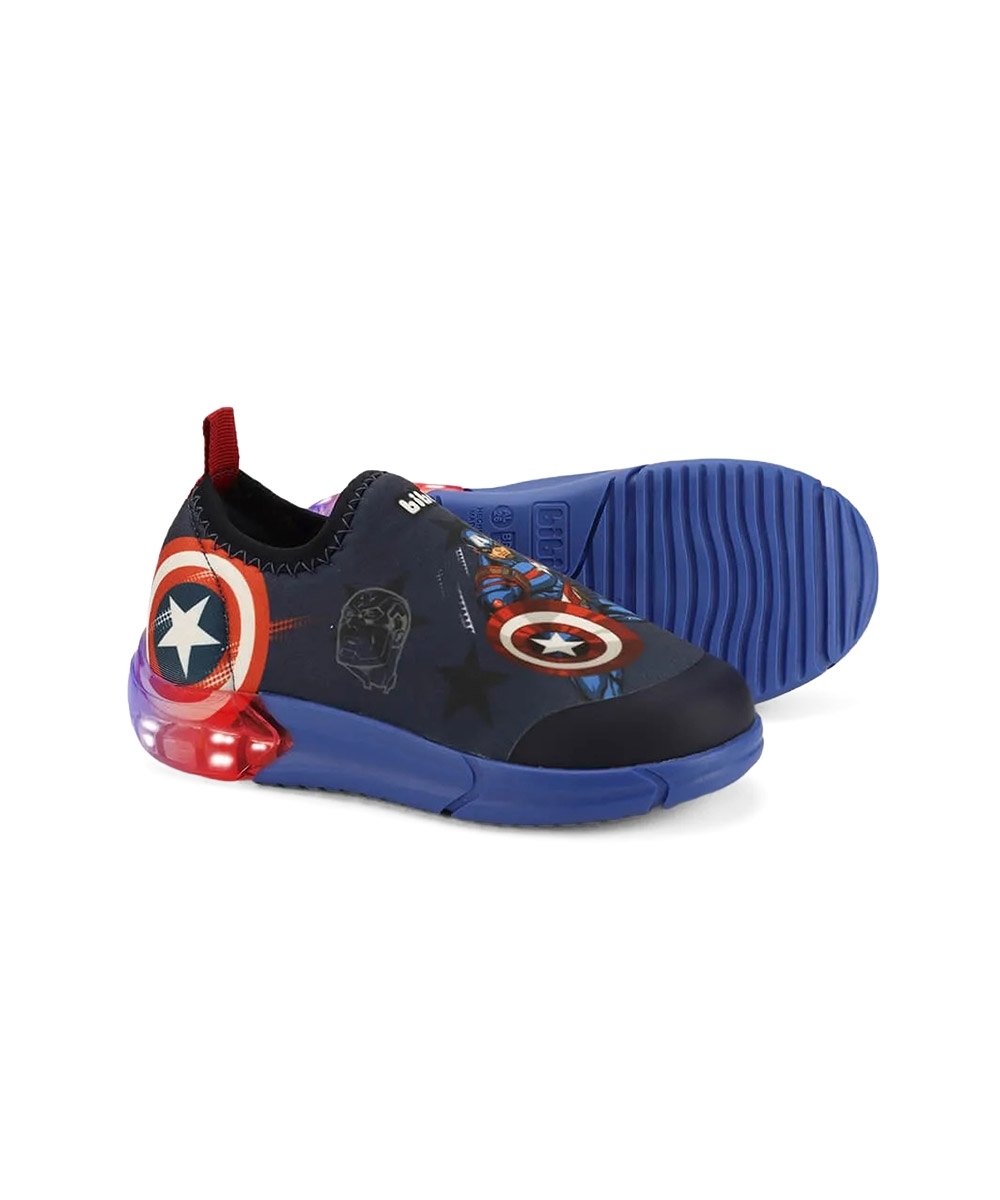 Tênis Infantil Bibi Space Capitão América Marinho