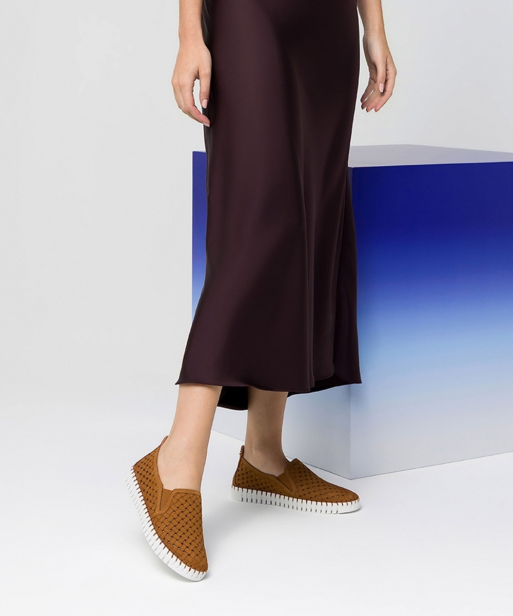 Tênis Feminino Luz Da Lua Toscana Couro Caramelo