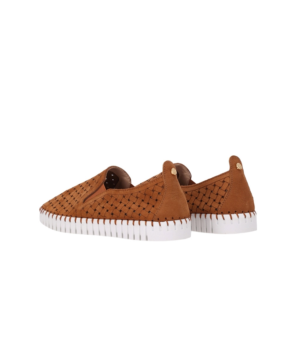 Tênis Feminino Luz Da Lua Toscana Couro Caramelo