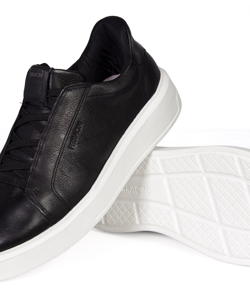 Tênis Masculino Ferracini Flip Couro Preto