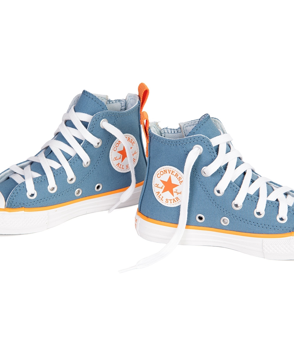 Tênis Infantil All Star Converse Ck0909 Azul/laranja