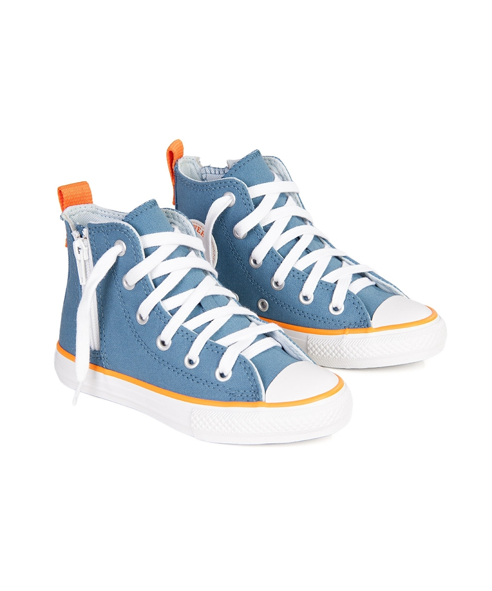 Tênis Infantil All Star Converse Ck0909 Azul/laranja