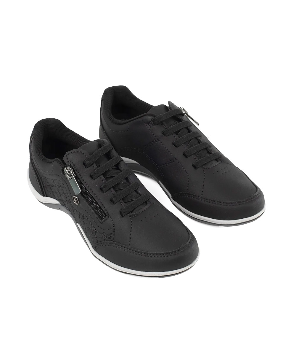 Tênis Feminino Kolosh Casual Calce Fácil Preto