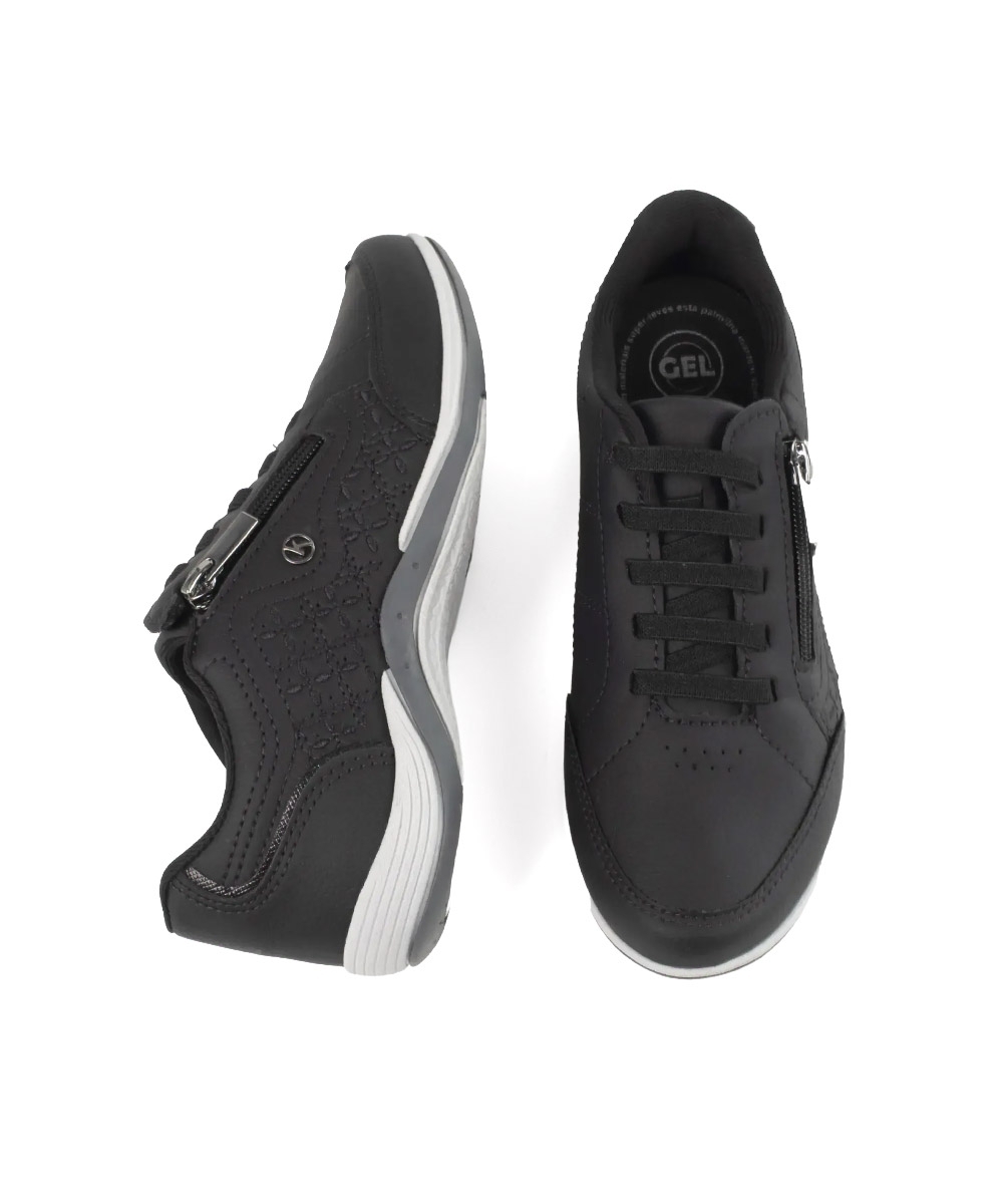 Tênis Feminino Kolosh Casual Calce Fácil Preto