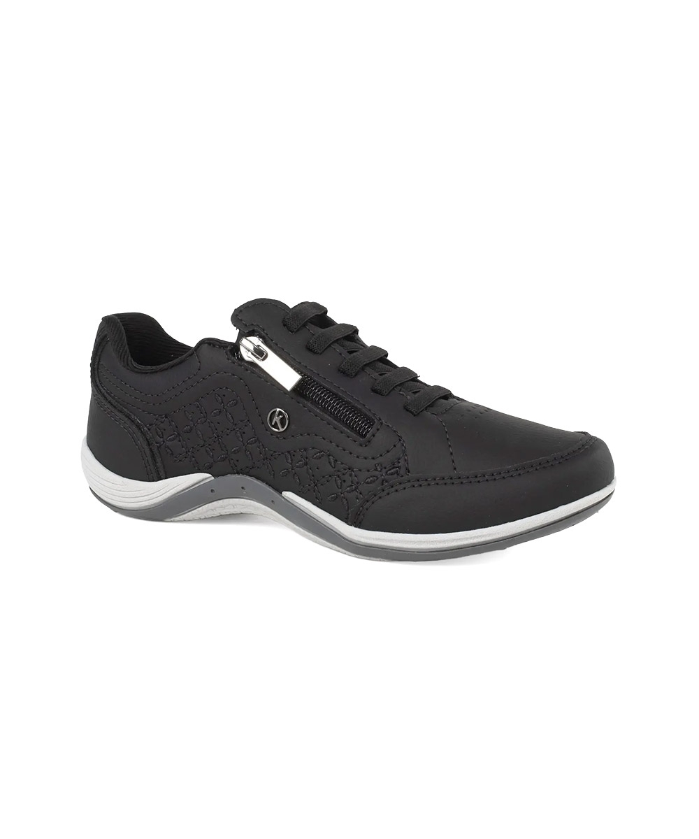 Tênis Feminino Kolosh Casual Calce Fácil Preto