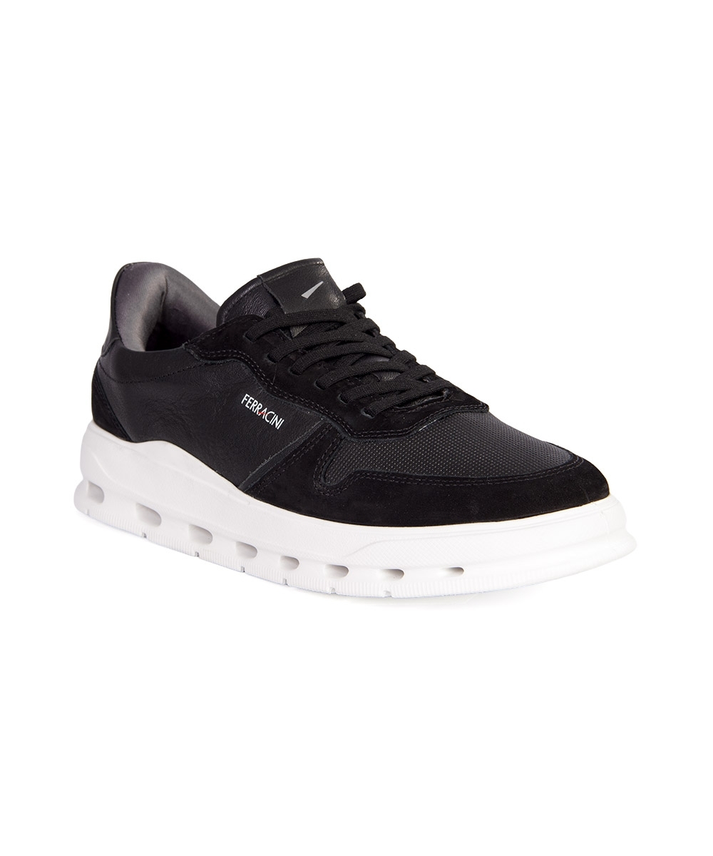 Tênis Masculino Ferracini Flow Couro Preto