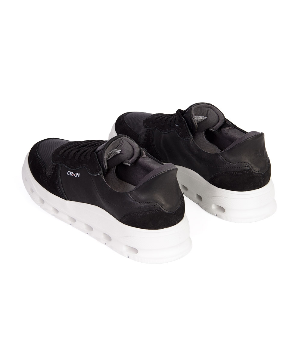 Tênis Masculino Ferracini Flow Couro Preto