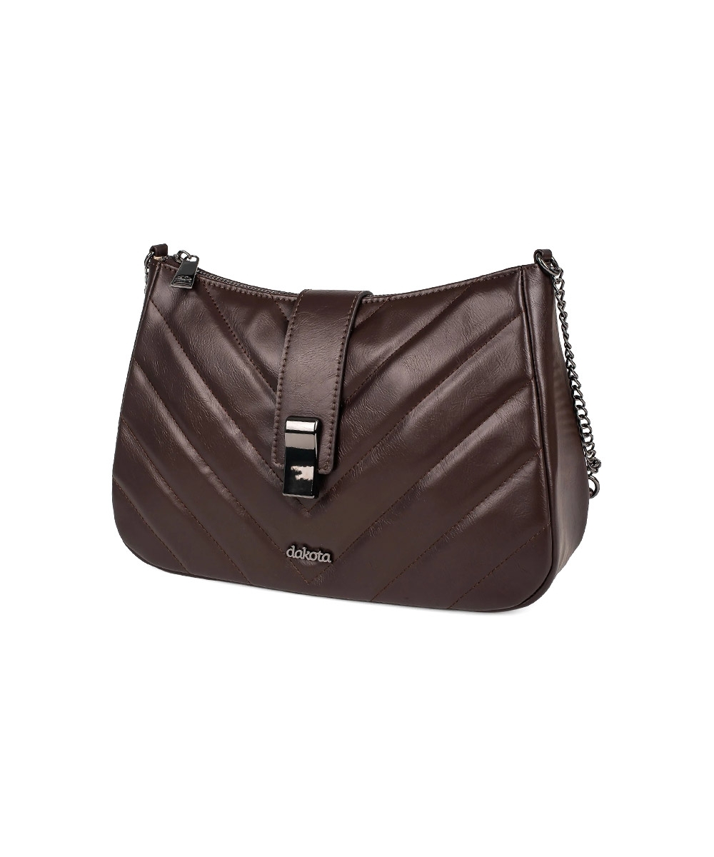 Bolsa Transversal Dakota Tiracolo Marrom