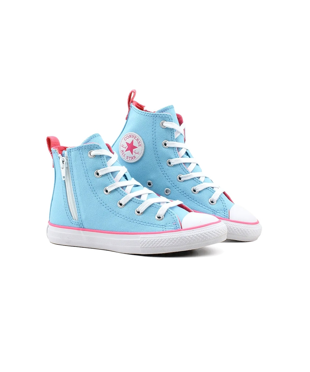 Tênis Infantil All Star Converse Ck0909 Azul/rosa