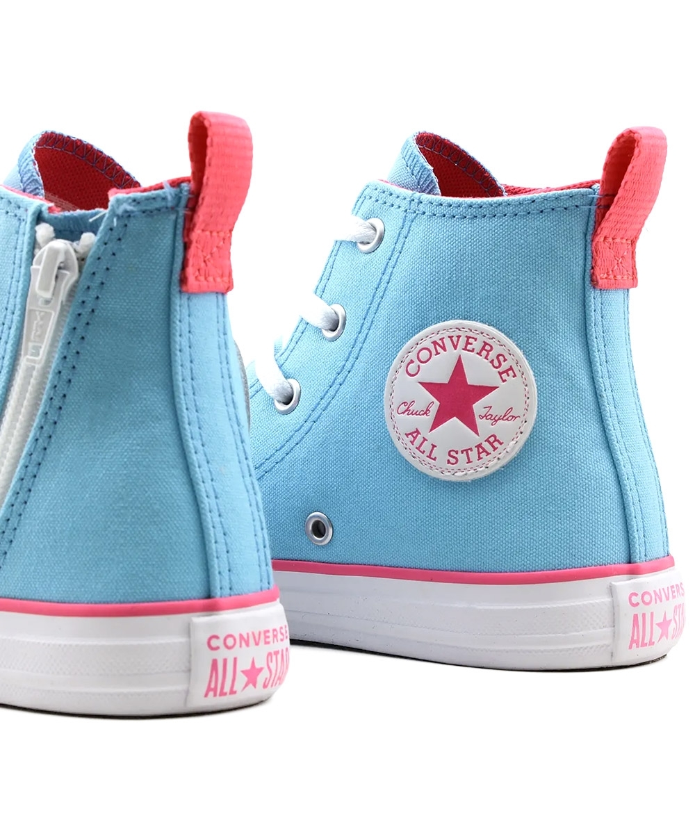 Tênis Infantil All Star Converse Ck0909 Azul/rosa