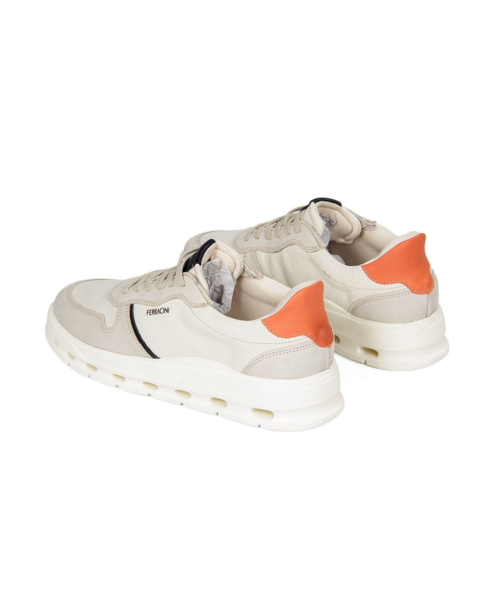Tênis Masculino Ferracini Flow Couro Off White